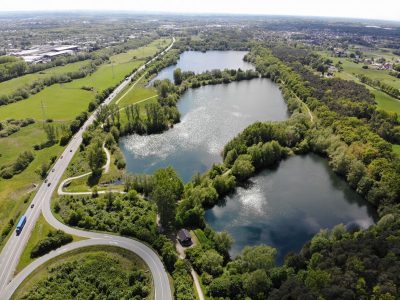 Luftbild HRB Talleseen Paderborn