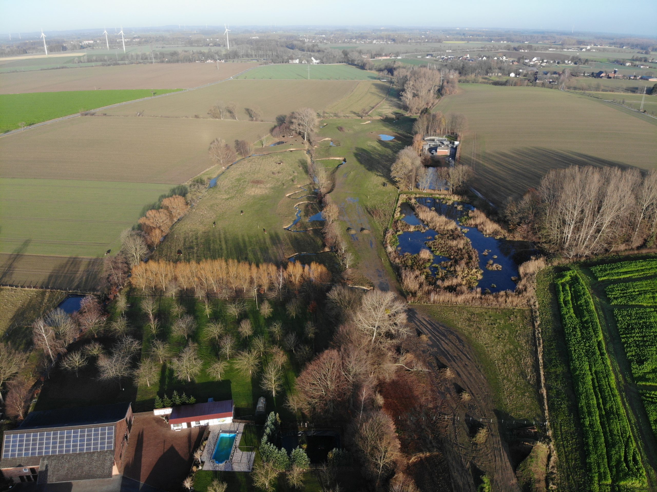 created by dji camera Renaturierung des Gellinghauser Quellbaches
