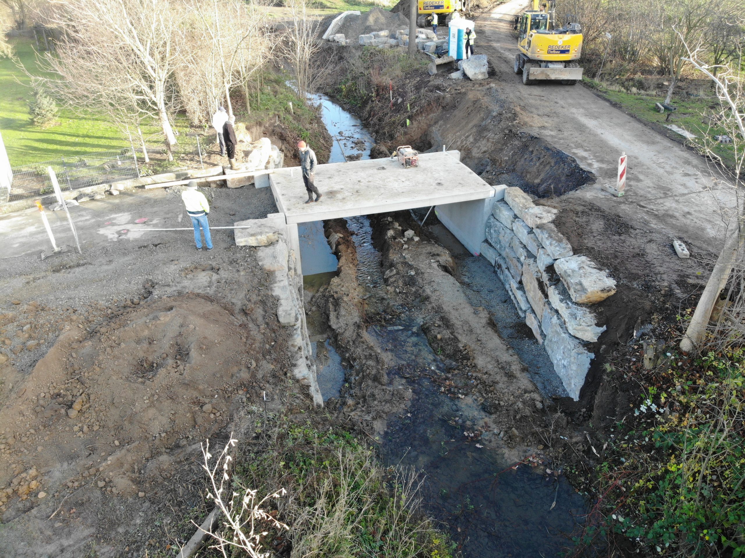 created by dji camera Renaturierung des Gellinghauser Quellbaches