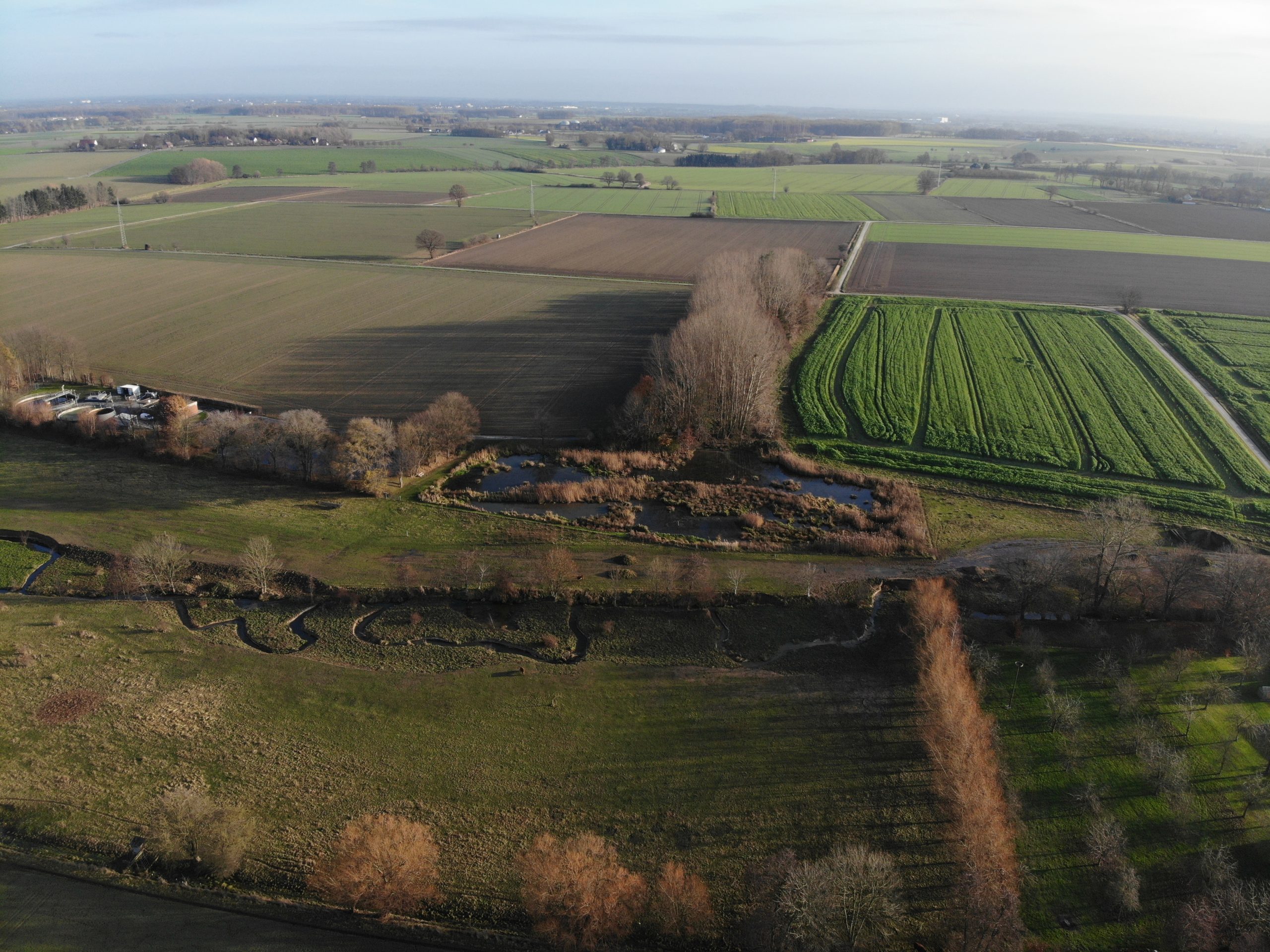 created by dji camera Renaturierung des Gellinghauser Quellbaches