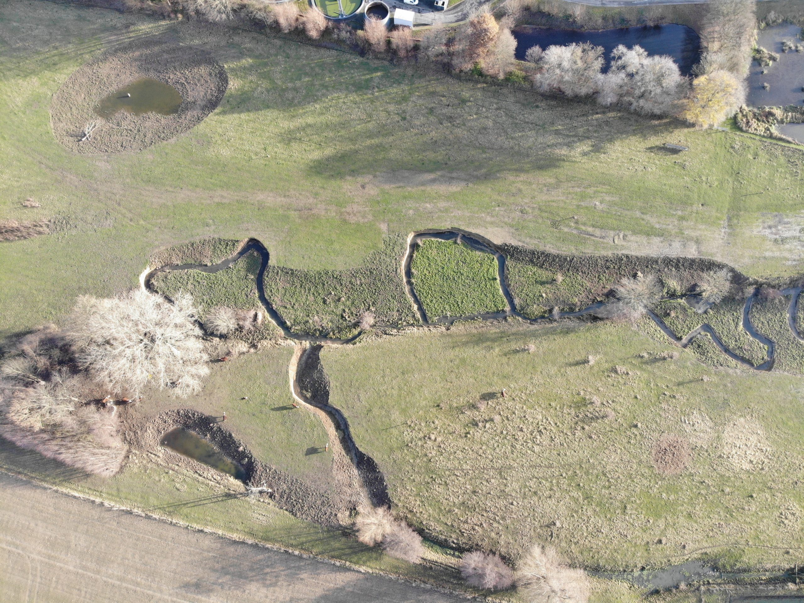 created by dji camera Renaturierung des Gellinghauser Quellbaches