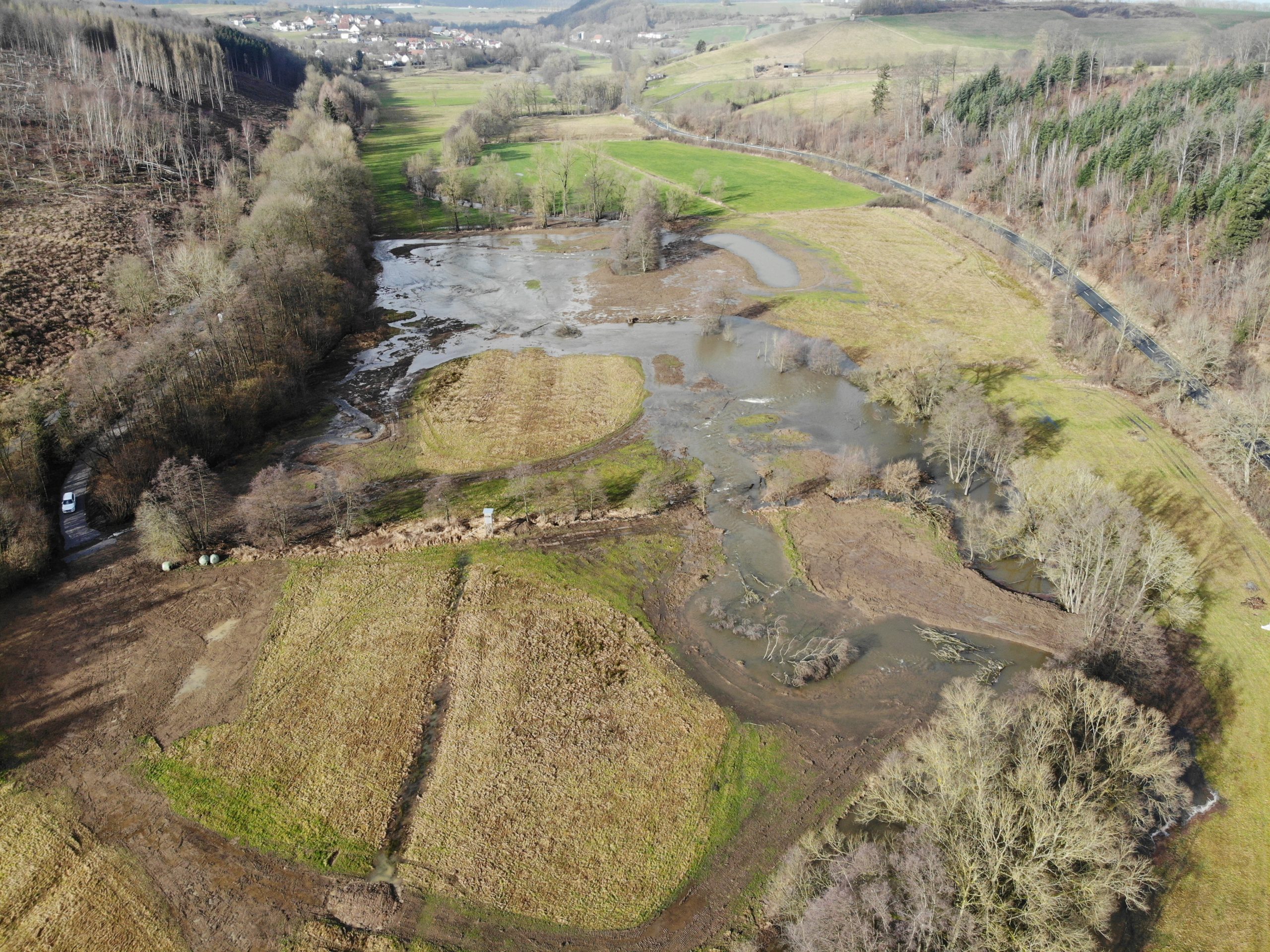 created by dji camera Renaturierung des Gellinghauser Quellbaches